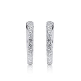 Jazmine 14K White Gold Round-Cut White Diamond Earring