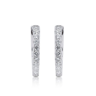 Jazmine 14K White Gold Round-Cut White Diamond Earring
