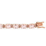 Justice 14K Rose Gold Oval-Cut Madagascar Morganite Bracelet