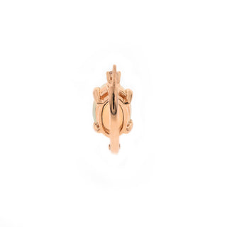 Eleanor 10K Rose Gold Oval-Cut Opal Earring