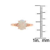 Brylee 10K Yellow Gold Oval-Cut Natural African Opal Ring