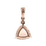 Hadley 10K Rose Gold Trillion-Cut Morganite Pendant