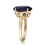 Felicity 10K Yellow Gold Marquise-Cut Green Brazilian Amethyst Ring
