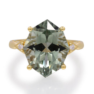 Felicity 10K Yellow Gold Marquise-Cut Green Brazilian Amethyst Ring