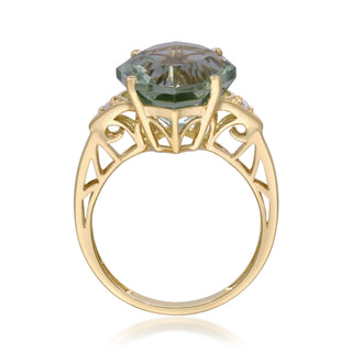 Felicity 10K Yellow Gold Marquise-Cut Green Brazilian Amethyst Ring