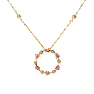 Scarlett 14K Yellow Gold Pear-Cut Mozambique Ruby Pendant
