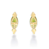 Wren 10K Yellow Gold Marquise-Cut Manchurian Peridot Earring