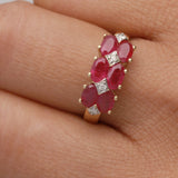 Winnie 14K Yellow Gold Oval-Cut Mozambique Ruby Ring
