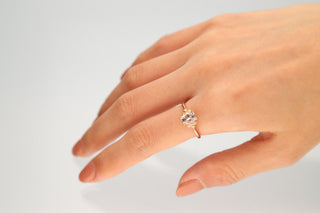 Kiara 10K Rose Gold Cushion-Cut Madagascar Morganite Ring