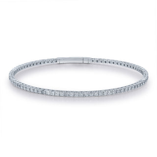 Ashley 10K White Gold Round-Cut White Diamond Bracelet