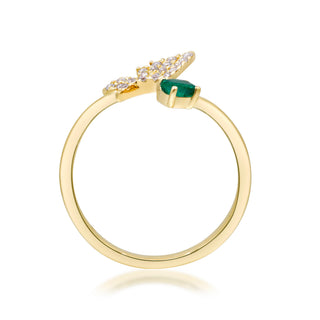 Emersyn 14K Yellow Gold Oval-Cut Emerald Ring