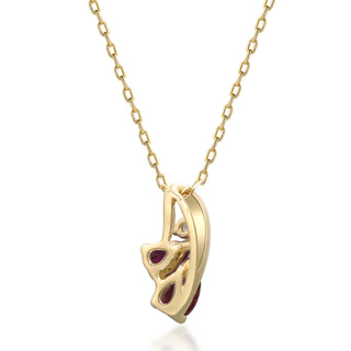 Sophie 14K Yellow Gold Pear-Cut Mozambique Ruby Pendant