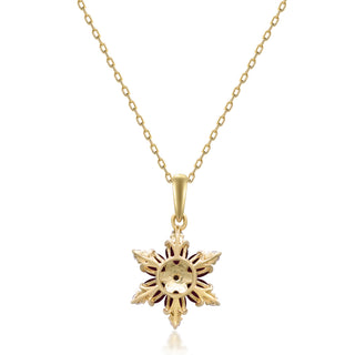 14K Yellow Gold Pear-Cut Mozambique Ruby Pendant