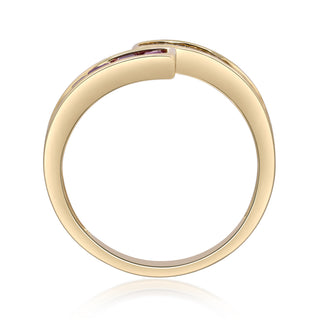 Winnie 14K Yellow Gold Square-Cut Mozambique Ruby Ring