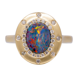 Rosa 14K Yellow Gold Oval-Cut Opal Ring