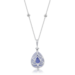 Emerson 14K White Gold Pear-Cut Tanzanite Pendant